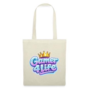 Gamer 4 Life Krone Design - Stoffbeutel - Rot - Vorne
