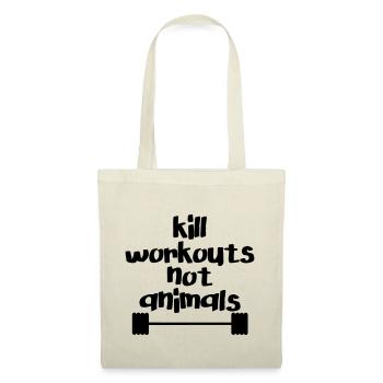 Kill workouts - not animals - Stoffbeutel - Rot - Vorne