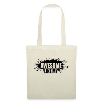 Template Awesome Like My - Tote Bag - red - Front