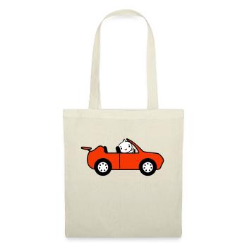 Duck Car Driver Sport Car Fast Driving Vehicle - Tote Bag - red - Front