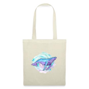 Humpback Whale Watercolor - Tote Bag - red - Front