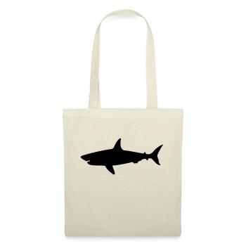 drawing shark shark scuba diving - Tote Bag - red - Front