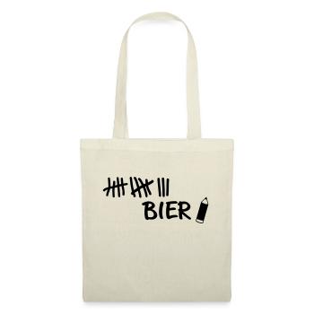 Striche - Bier Stift - Stoffbeutel - Rot - Vorne
