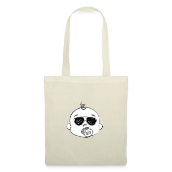 Geschenkidee, lustig, Familie, Baby, Spaß, cool, Weihnachten - Stoffbeutel - Rot - Vorne