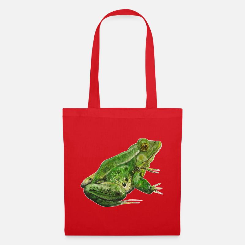 Grenouille Verte - Sac en tissu - rouge
