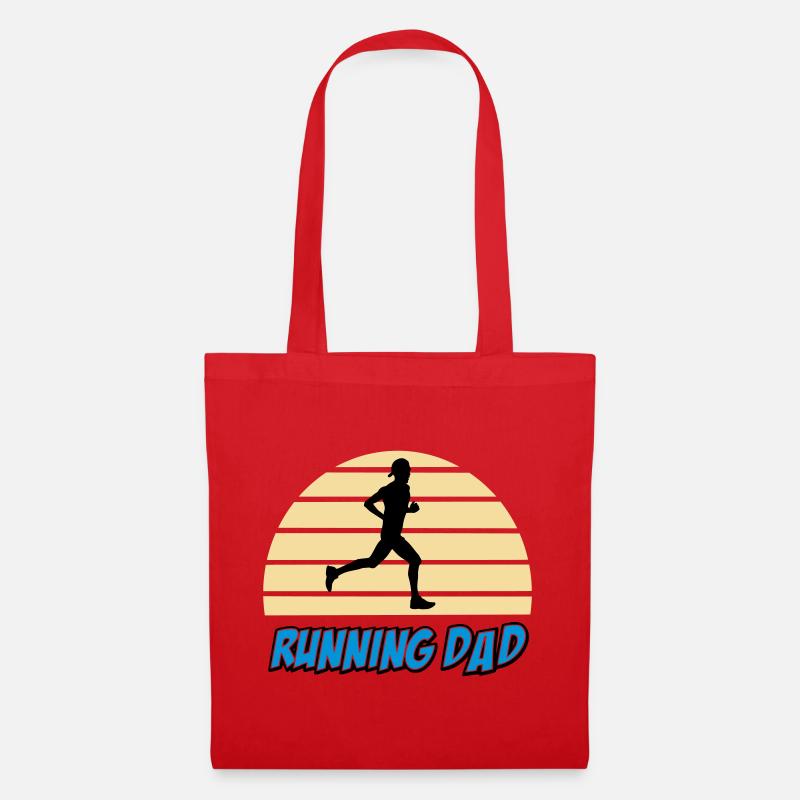 Running dad - Sac en tissu - rouge