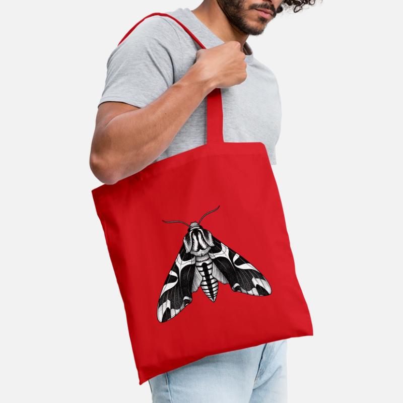 Moth Shadow Pattern Moth Black Moth Tote Bag
