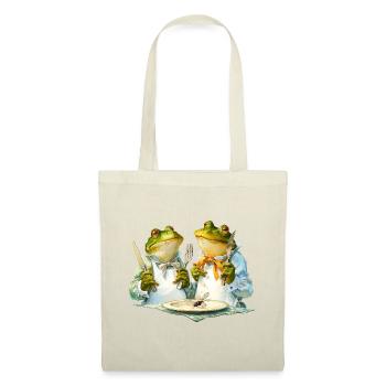 Grenouille cuisine à table - Sac en tissu - rouge - Devant