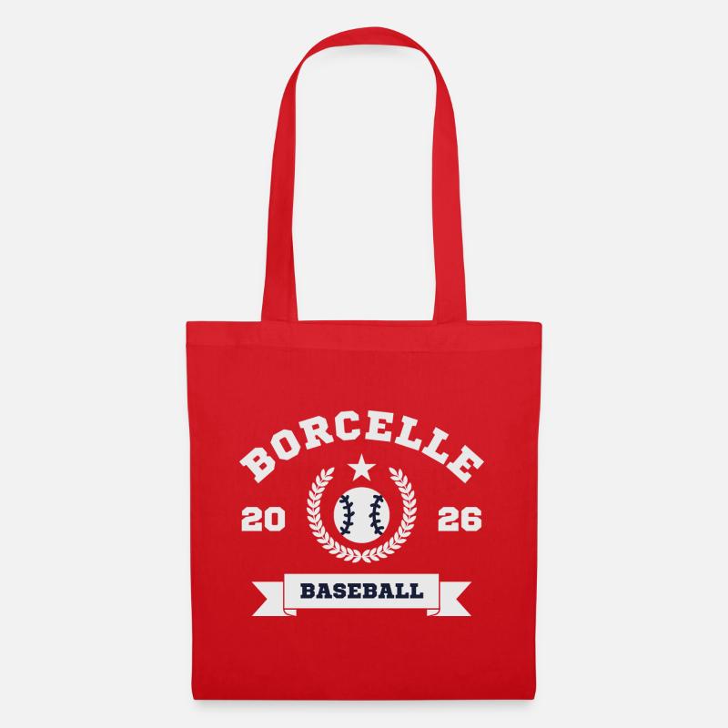 Borcelle Baseball Emblem 2026 - Tote Bag - red