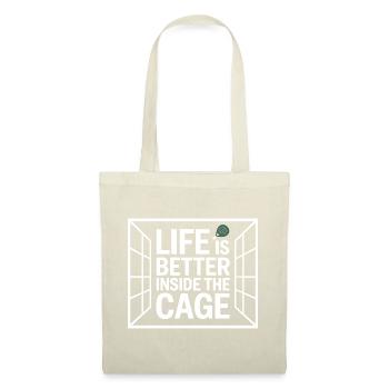 Padel Spieler Life Is Better Inside The Cage Padel - Stoffbeutel - Rot - Vorne
