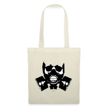 Gas Mask Skullsilhouette - Tote Bag - red - Front