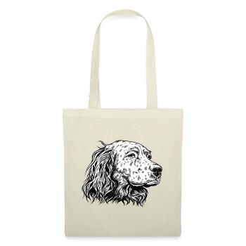 English Setter Portrait sw - Tote Bag - red - Front