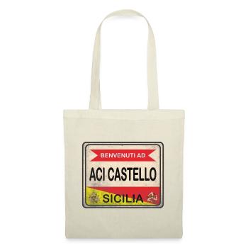 t-shirt Aci Castello signe de bienvenue - Sac en tissu - rouge - Devant