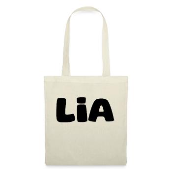 Name - Lia - Stoffbeutel - Rot - Vorne