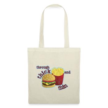 Burger with fries - Tote Bag - red - Front