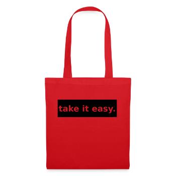 le prendre facilement - Sac en tissu - rouge - Devant