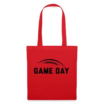 GAME DAY, AMERICAN FOOTBALL - Stoffbeutel - Rot - Vorne