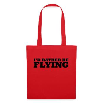I'd rather be flying - Stoffbeutel - Rot - Vorne