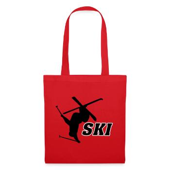 Ski - Sac en tissu - rouge - Devant