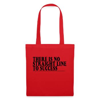Il n’y a pas de ligne droite vers le succès 3 - Sac en tissu - rouge - Devant