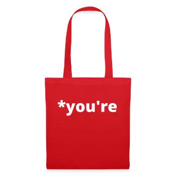 *You're - Tote Bag - red - Front