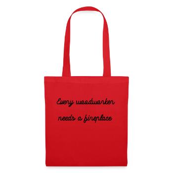 Lumber Forestry Funny Craftsmen Design Joke - Tote Bag - red - Front