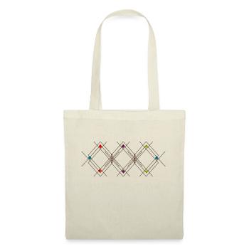 design berbère - Sac en tissu - rouge - Devant