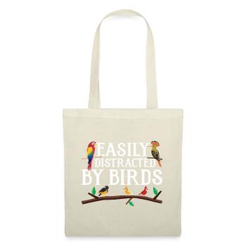 Easily Distracted by Birds - Tote Bag - red - Front
