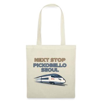 Next Stop Pickobello Seoul – Korean Train Vibes - Tote Bag - red - Front