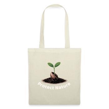 Protect Nature Logo - Sac en tissu - rouge - Devant
