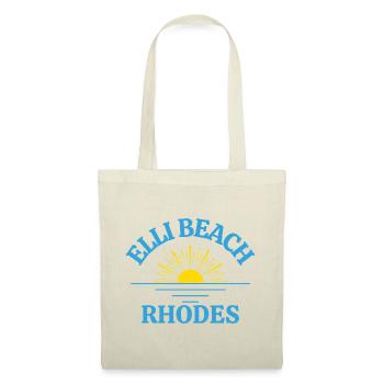 Rhodes Beach Sunrise Logo - Tote Bag - red - Front
