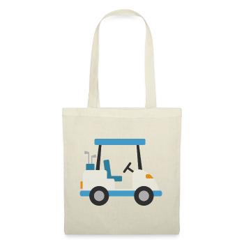 Blue golf cart - Tote Bag - red - Front