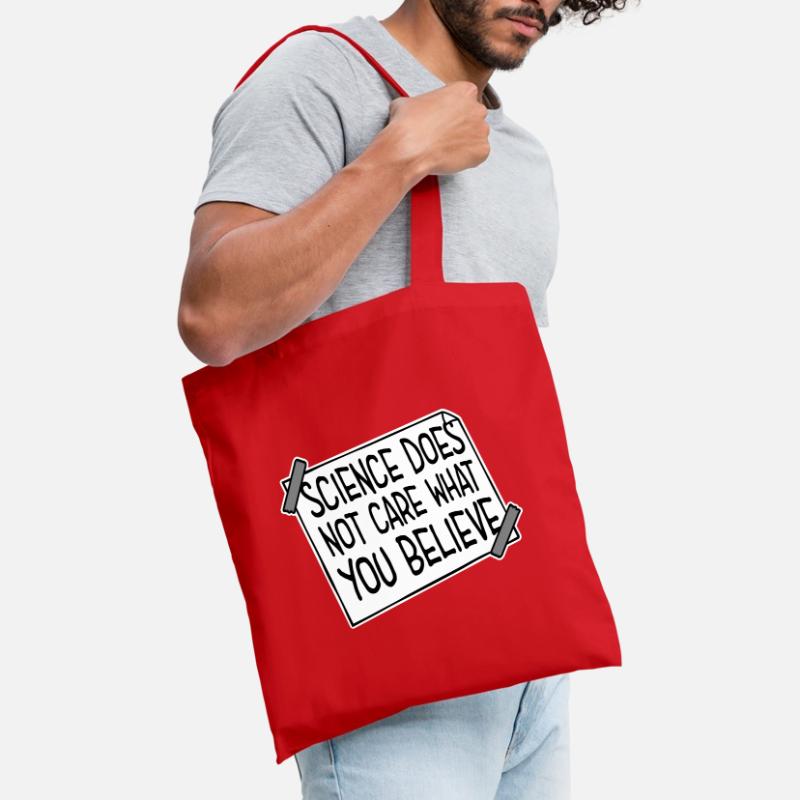 La science se moque de ce que vous croyez Logo des faits Sac en tissu