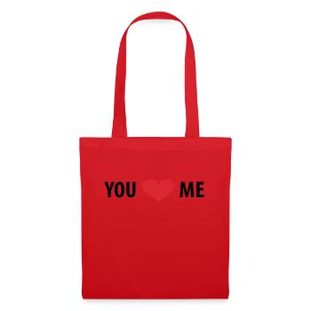 You love Me - Stoffbeutel - Rot - Vorne