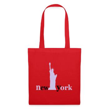 new_york - Sac en tissu - rouge - Devant