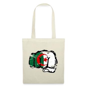 Algerien Flagge Hand Faust used - Stoffbeutel - Rot - Vorne