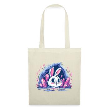Crystal Bunny in Glitter Cave - Tote Bag - red - Front