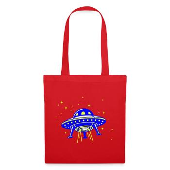 UFO – Visit from another galaxy - Tote Bag - red - Front