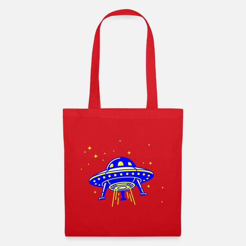 UFO – Visit from another galaxy - Tote Bag - red