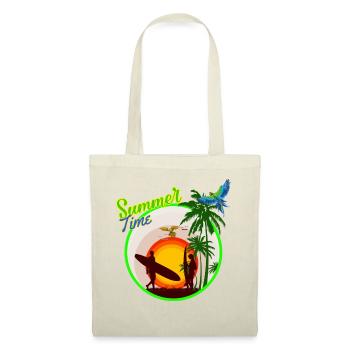 heure d'été - Sac en tissu - rouge - Devant