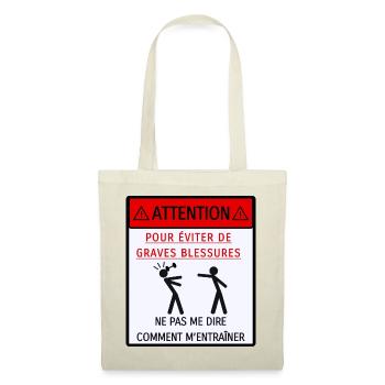 Ne pas me dire comment m'entraîner - Sac en tissu - rouge - Devant