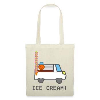 Ijswagen met lachend poppetje - Tote Bag - red - Front