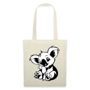 Cute koala sitting playfully - Tote Bag - red - Front
