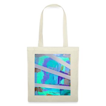 Neon Abstract Stripe Collage - Tote Bag - red - Front