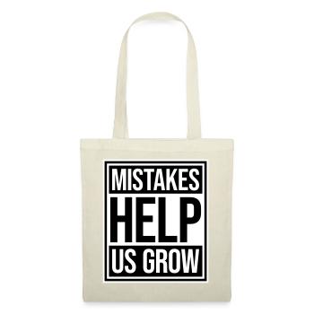 Mistakes Help Us Grow Lustig Motivational Wachstum - Stoffbeutel -  - Vorne