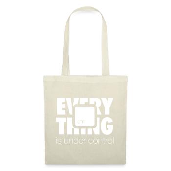 Under ctrl (dark) - Tote Bag - red - Front