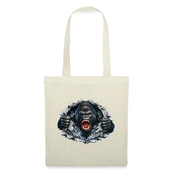 Gorilla Breaks Through: Roaring Power - Tote Bag - red - Front