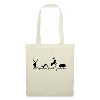 Pulse Hunter Hunting Gift Wild Boar Jägersmann - Tote Bag - red - Front