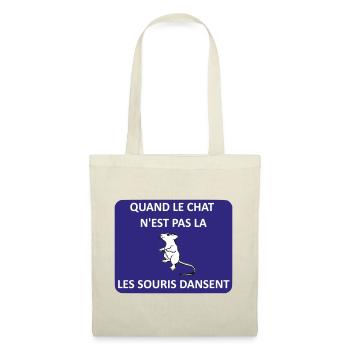 When the cat is away, the mice will play - Tote Bag - red - Front