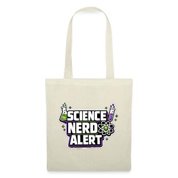 Science Nerd Alert Motiv - Stoffbeutel - Rot - Vorne